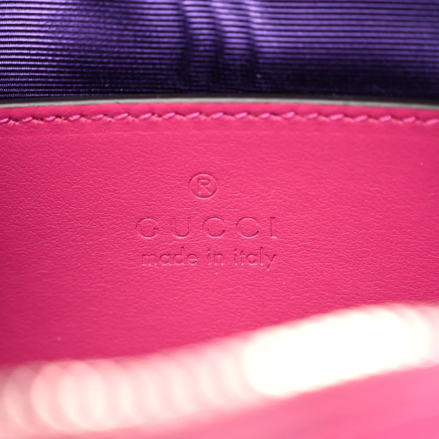 Gucci Nylon Calfskin Enamel Gg Matelasse
