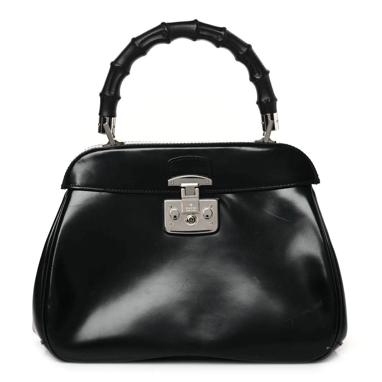 Gucci Regent Calfskin Bamboo Medium Lady