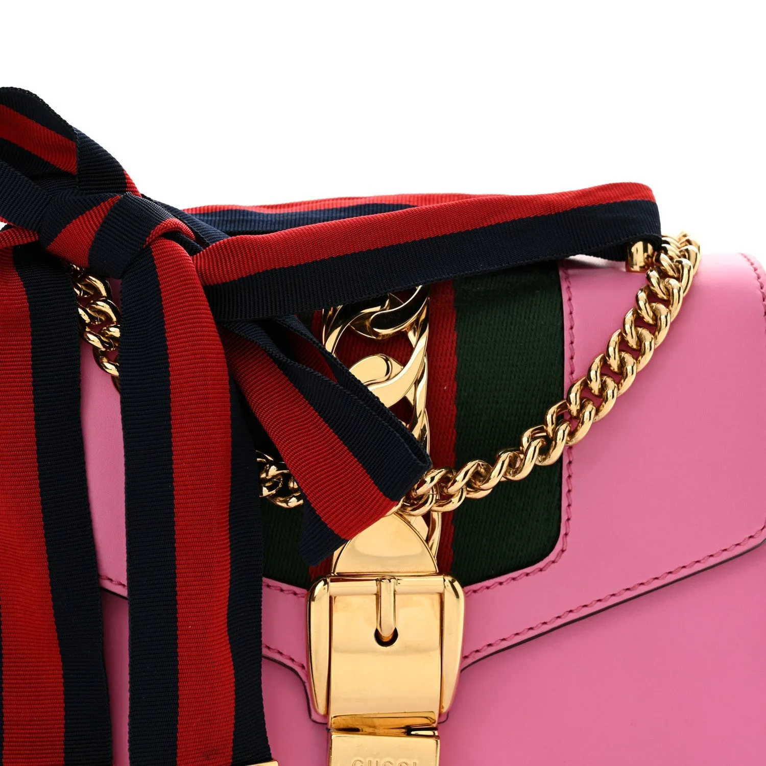 Gucci Vitello Fontanella Web Mini Sylvie