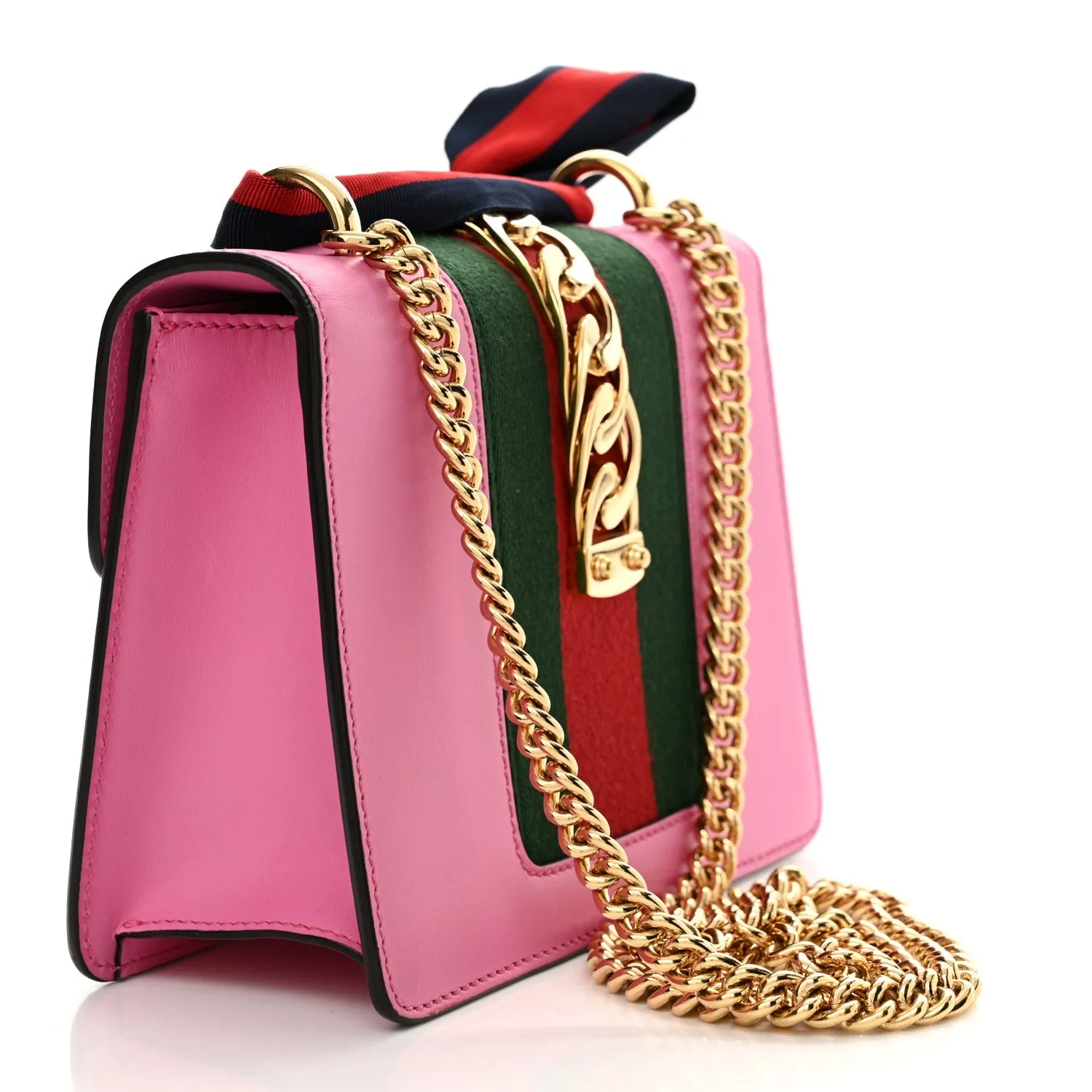 Gucci Vitello Fontanella Web Mini Sylvie