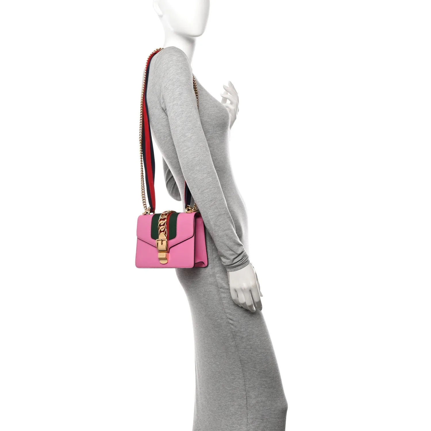 Gucci Vitello Fontanella Web Mini Sylvie