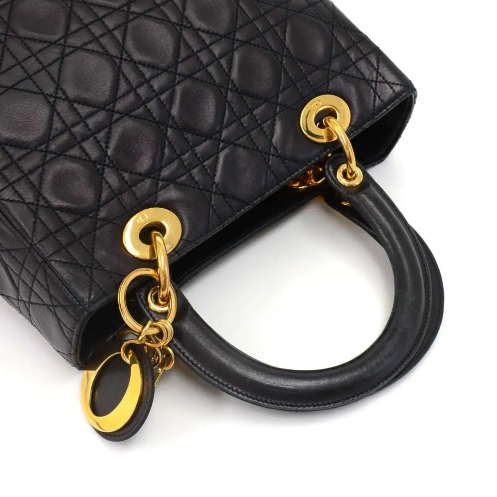 Lady Dior Cannage Quilt Leather Medium Bag