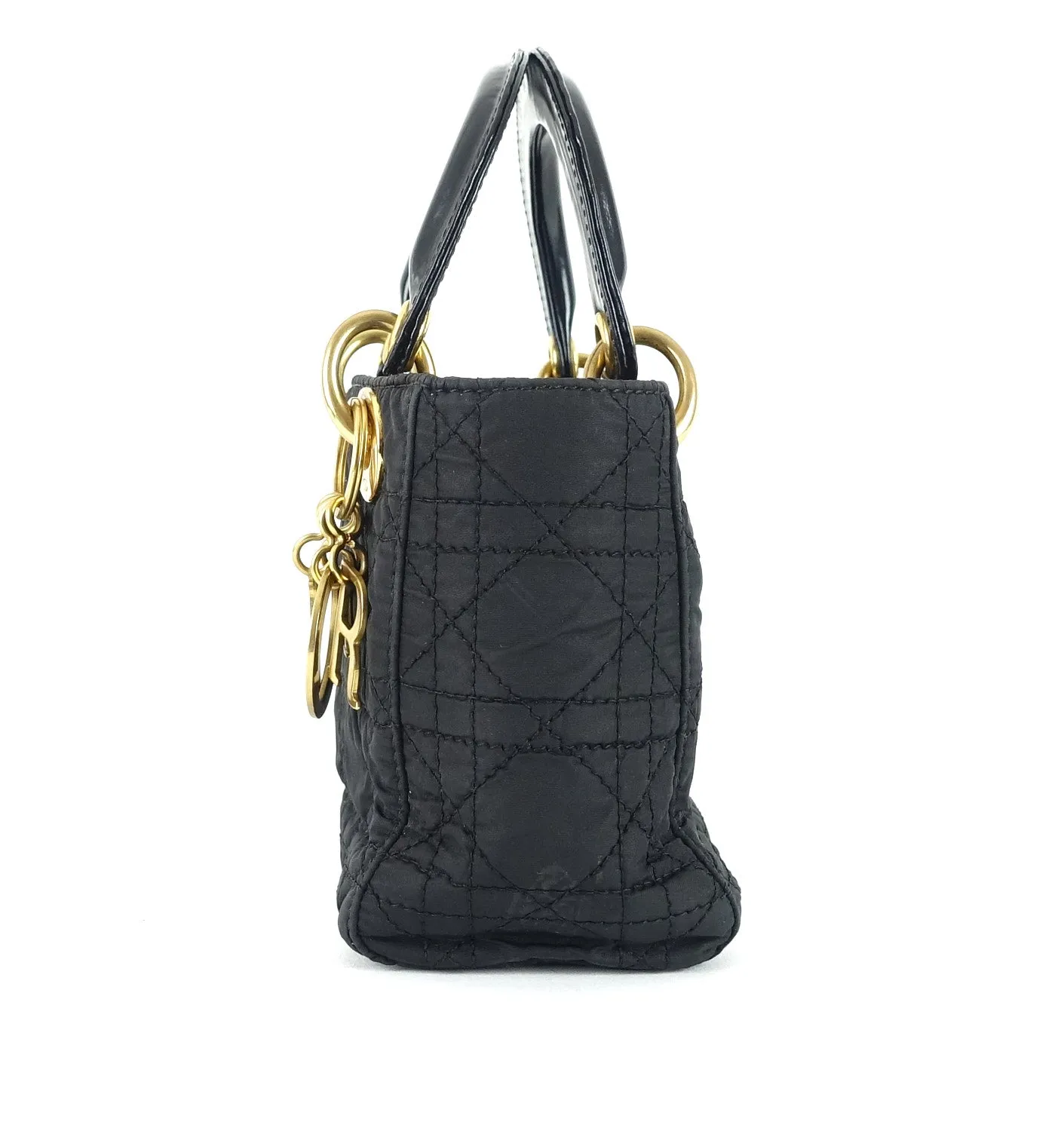 Lady Dior Cannage Quilt Nylon Medium Bag