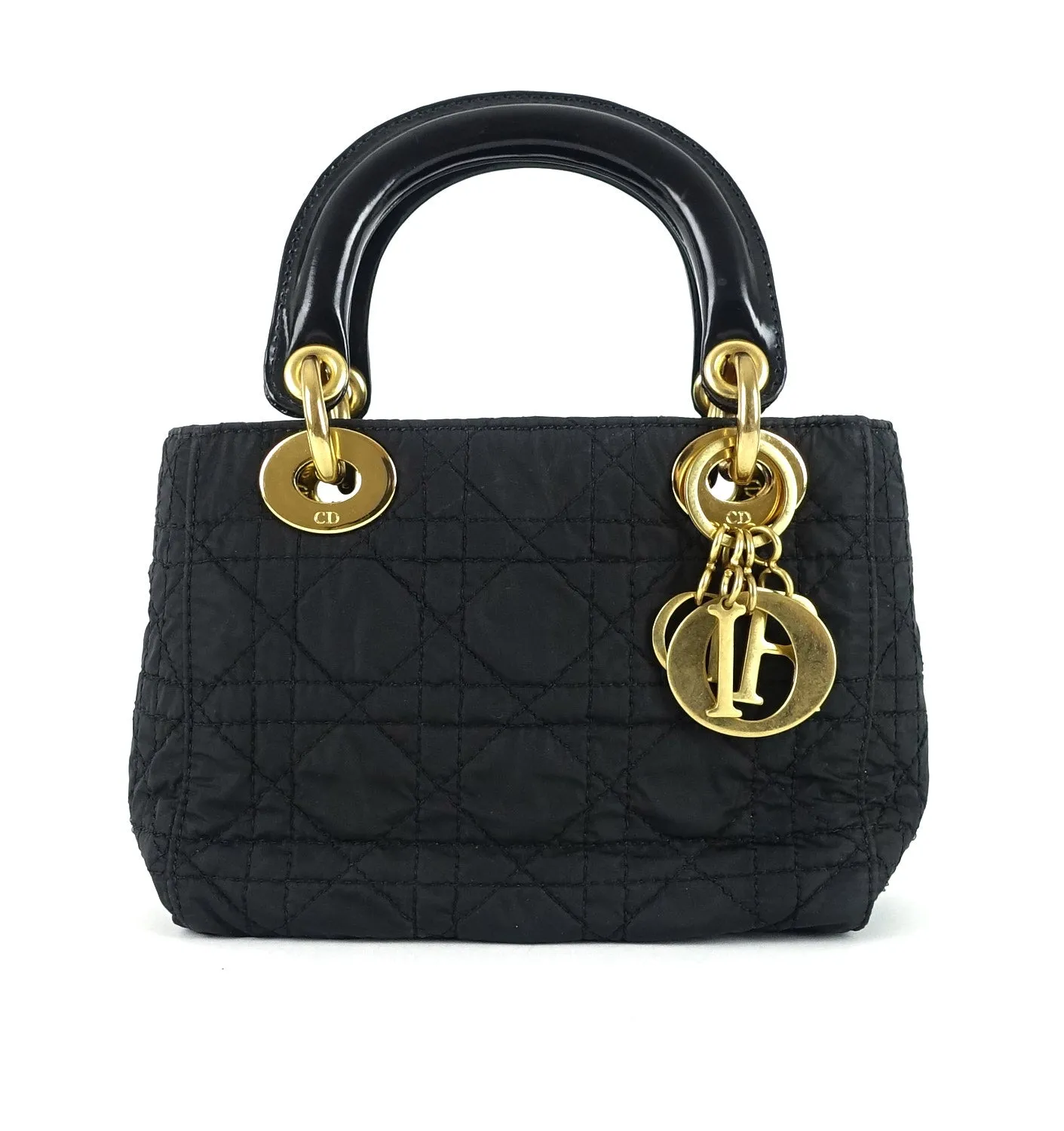 Lady Dior Cannage Quilt Nylon Medium Bag