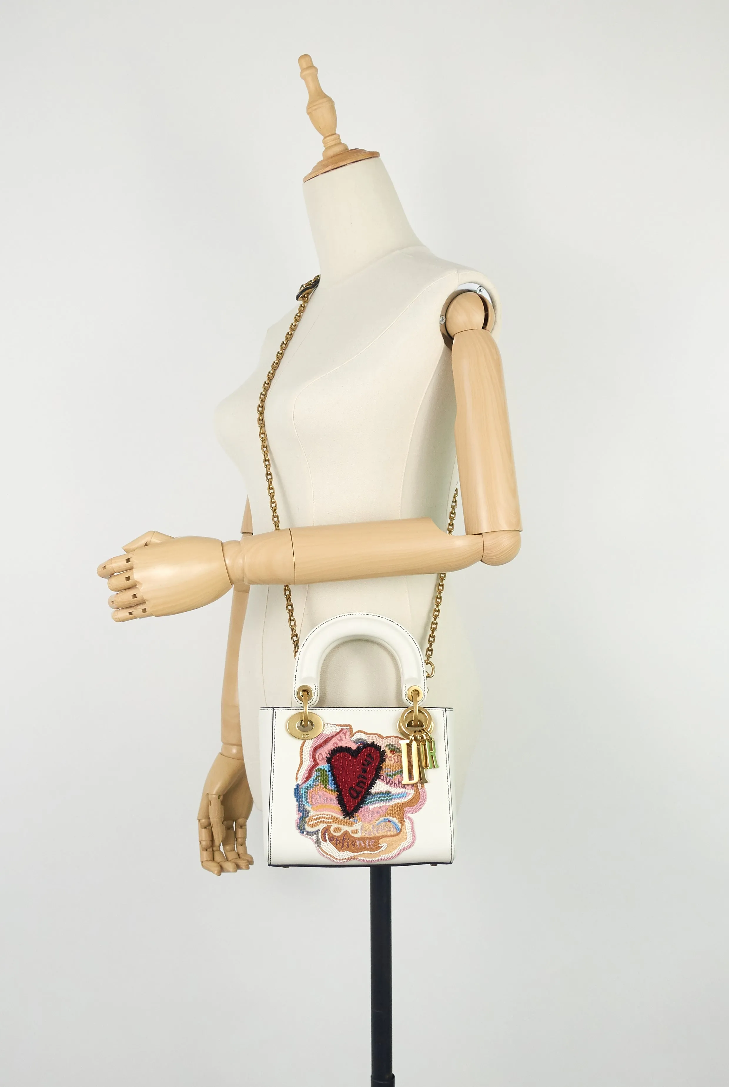 Lady Dior DiorAmour Mini Embroidered Bag