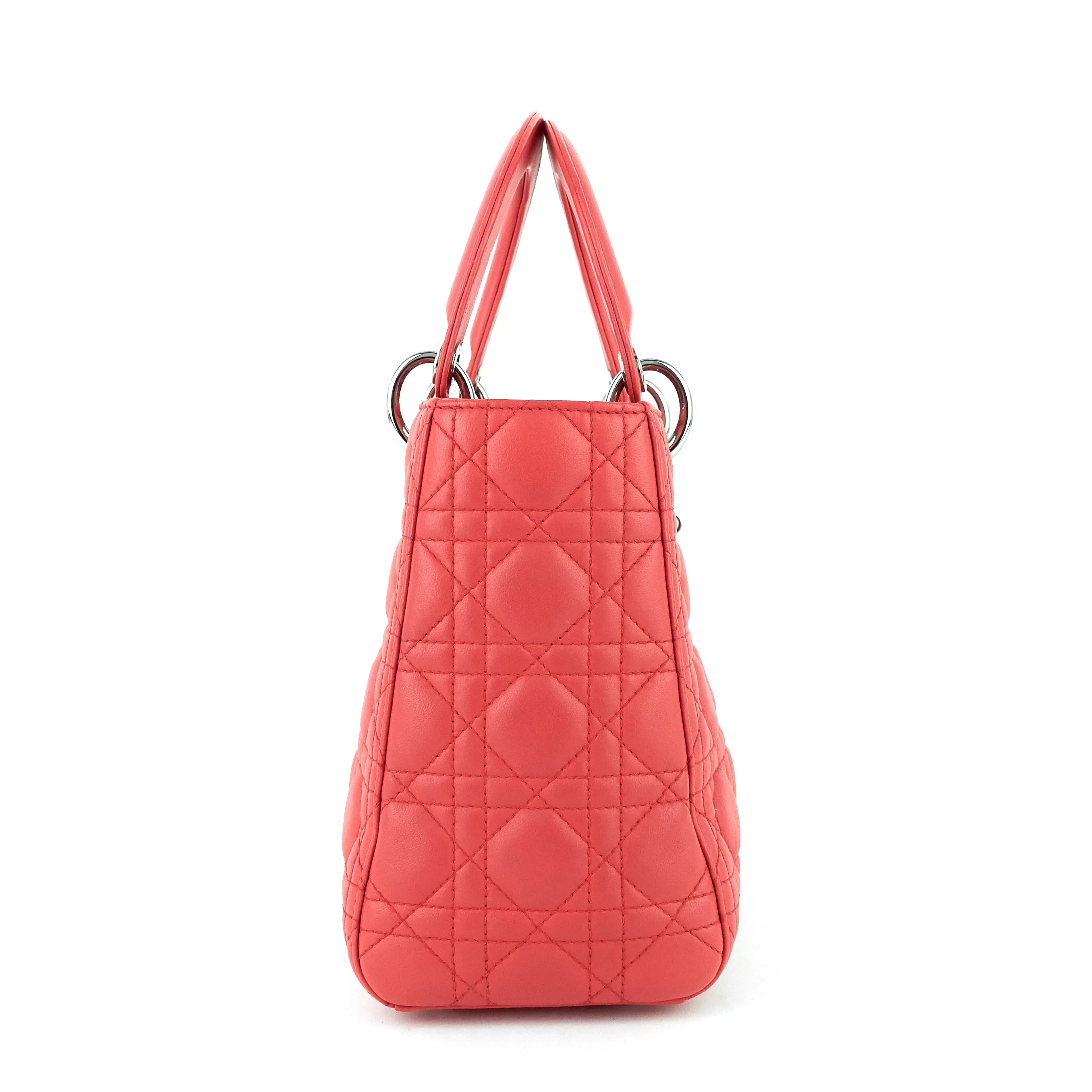 Lady Dior Medium Lambskin Handbag