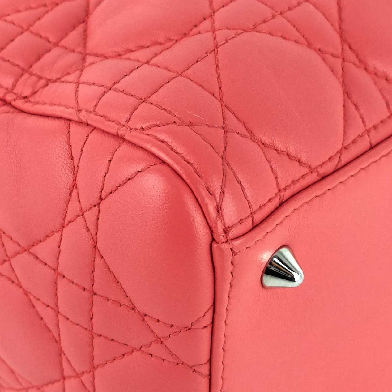 Lady Dior Medium Lambskin Handbag