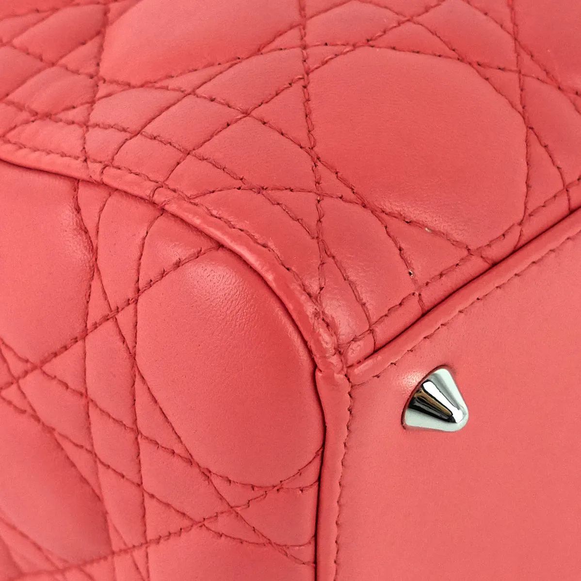 Lady Dior Medium Lambskin Handbag
