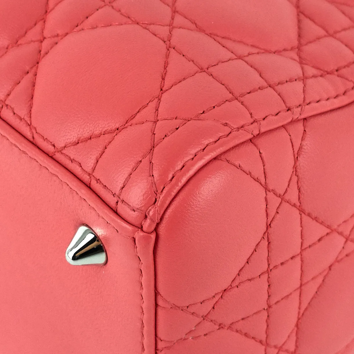 Lady Dior Medium Lambskin Handbag