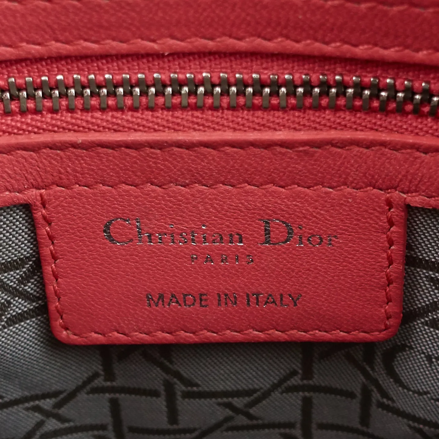 Lady Dior Medium Lambskin Handbag