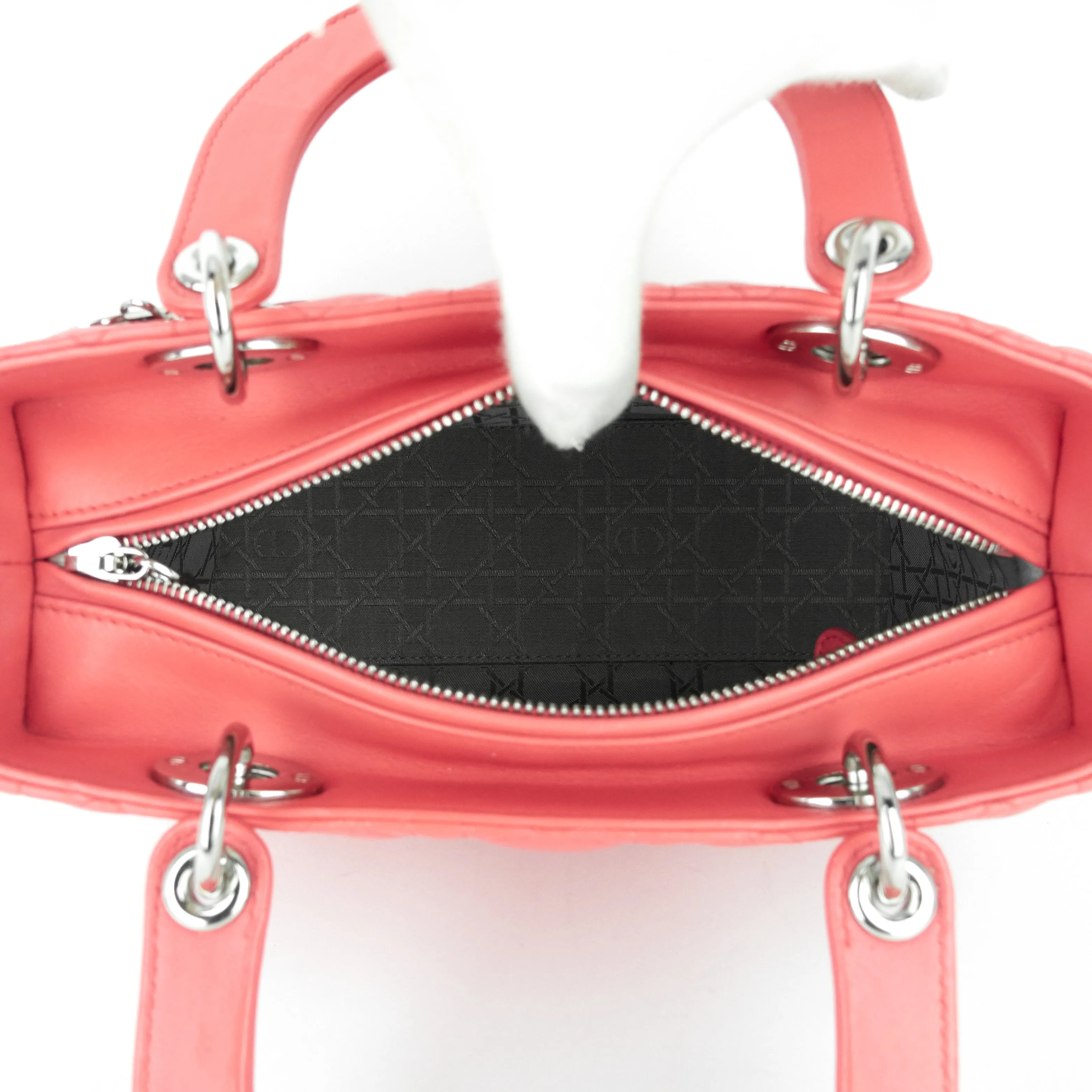 Lady Dior Medium Lambskin Handbag