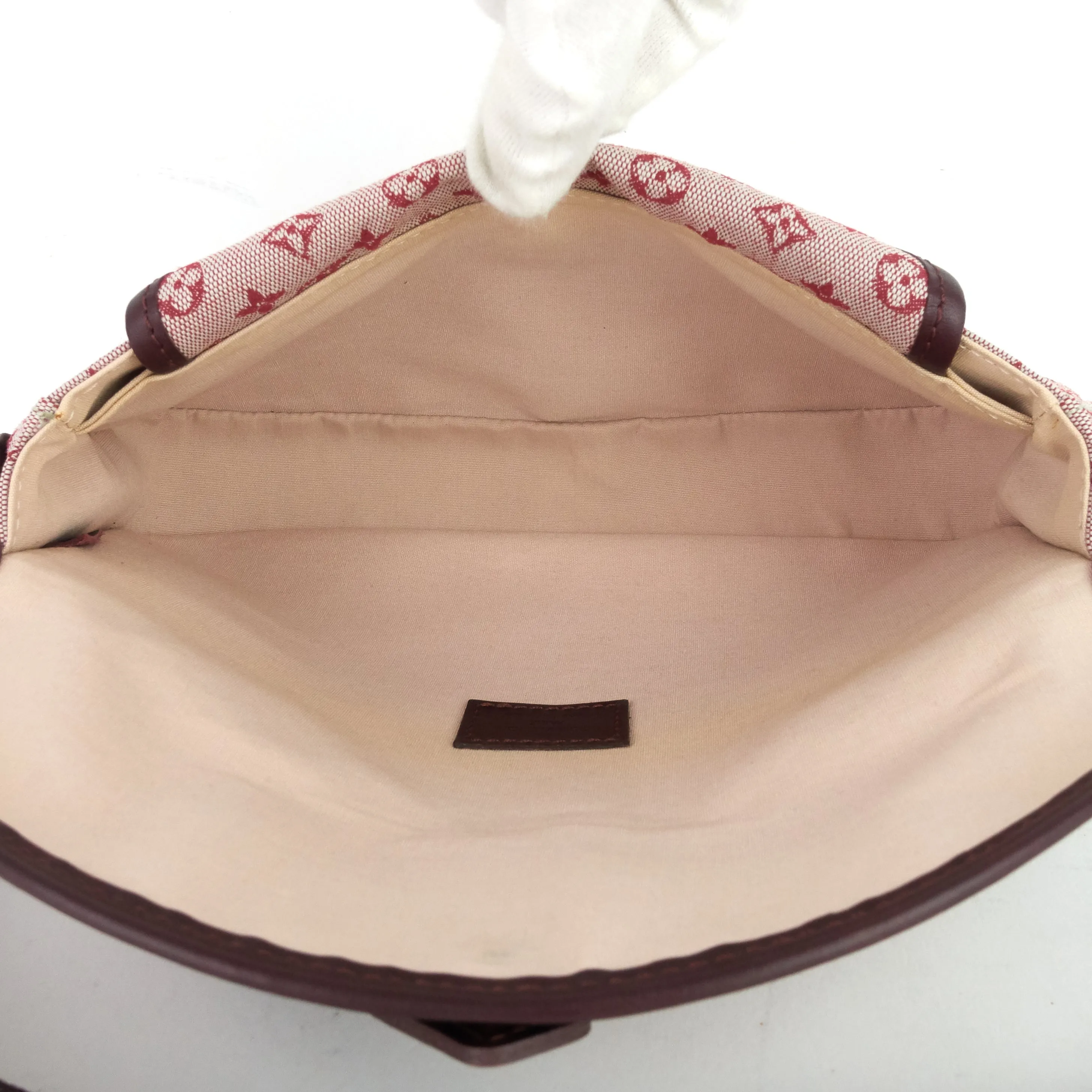 Marjorie Monogram Mini Lin Canvas Bag