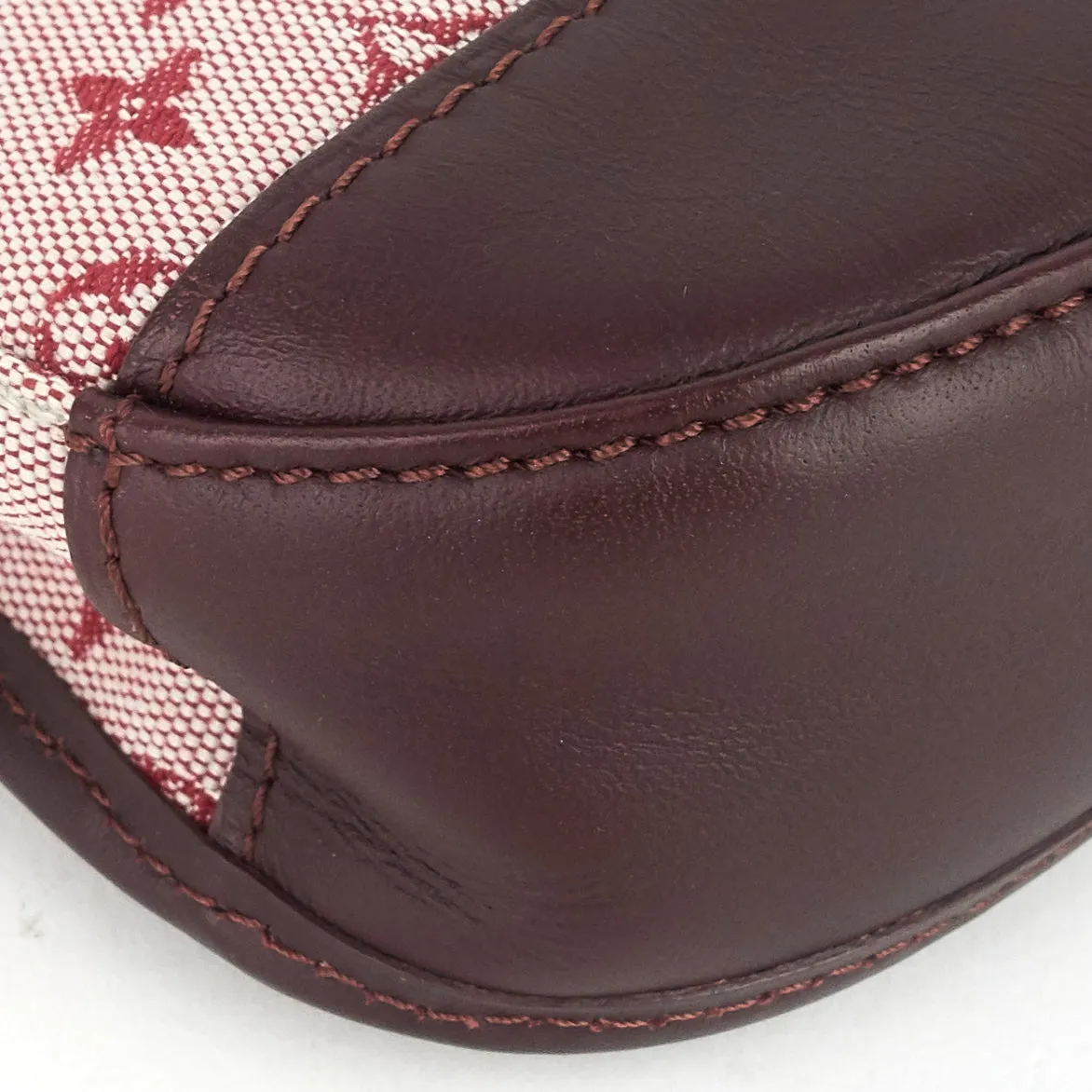 Marjorie Monogram Mini Lin Canvas Bag