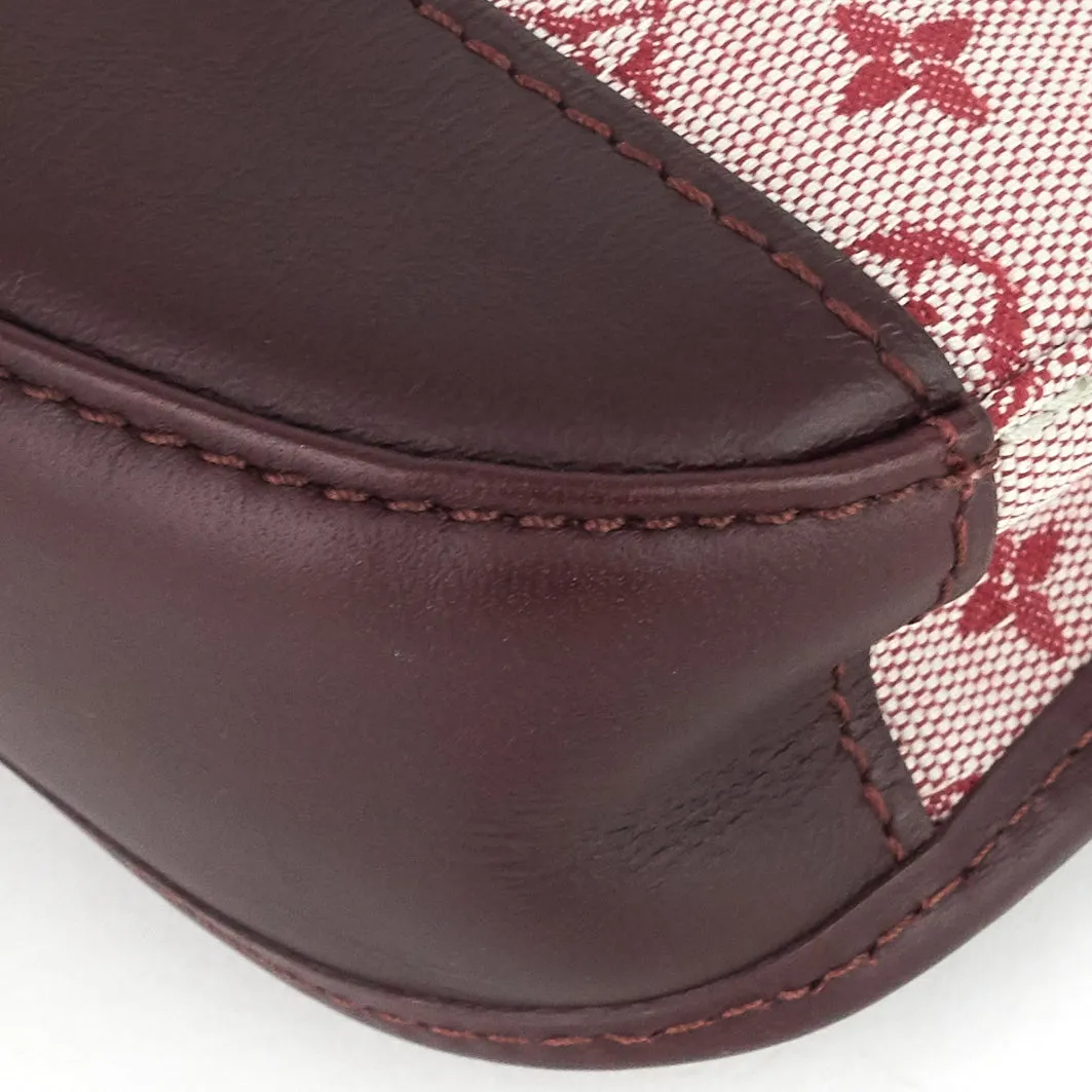 Marjorie Monogram Mini Lin Canvas Bag