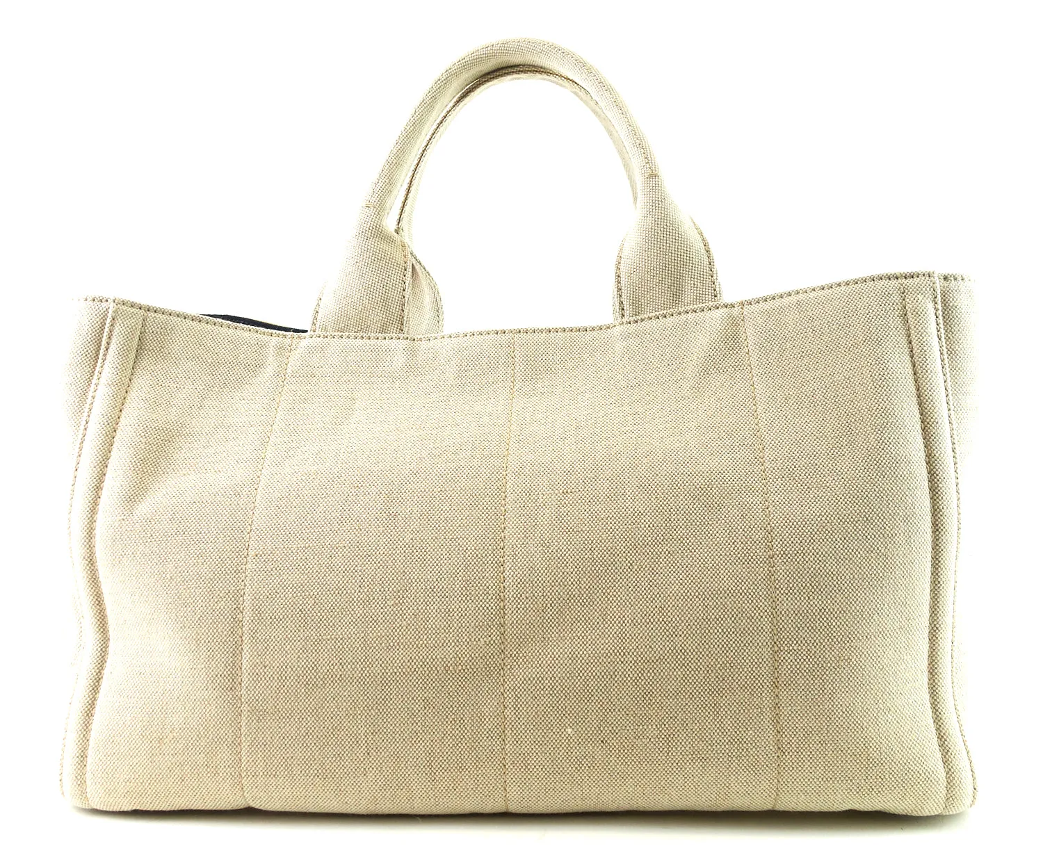 Mistolino Canvas with Flower Applique Tote Bag