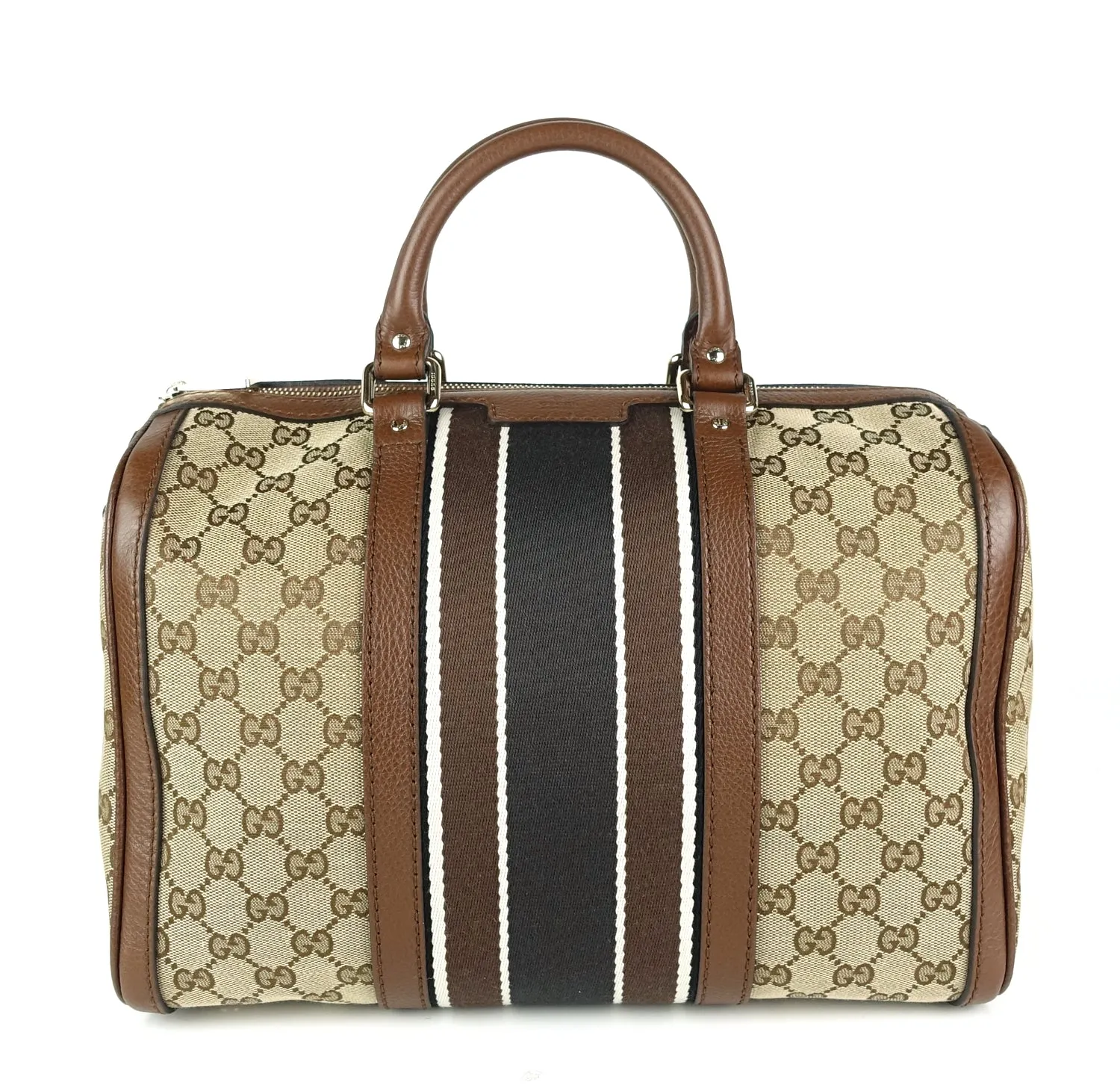 Monogram Canvas Web Boston Bag with Strap