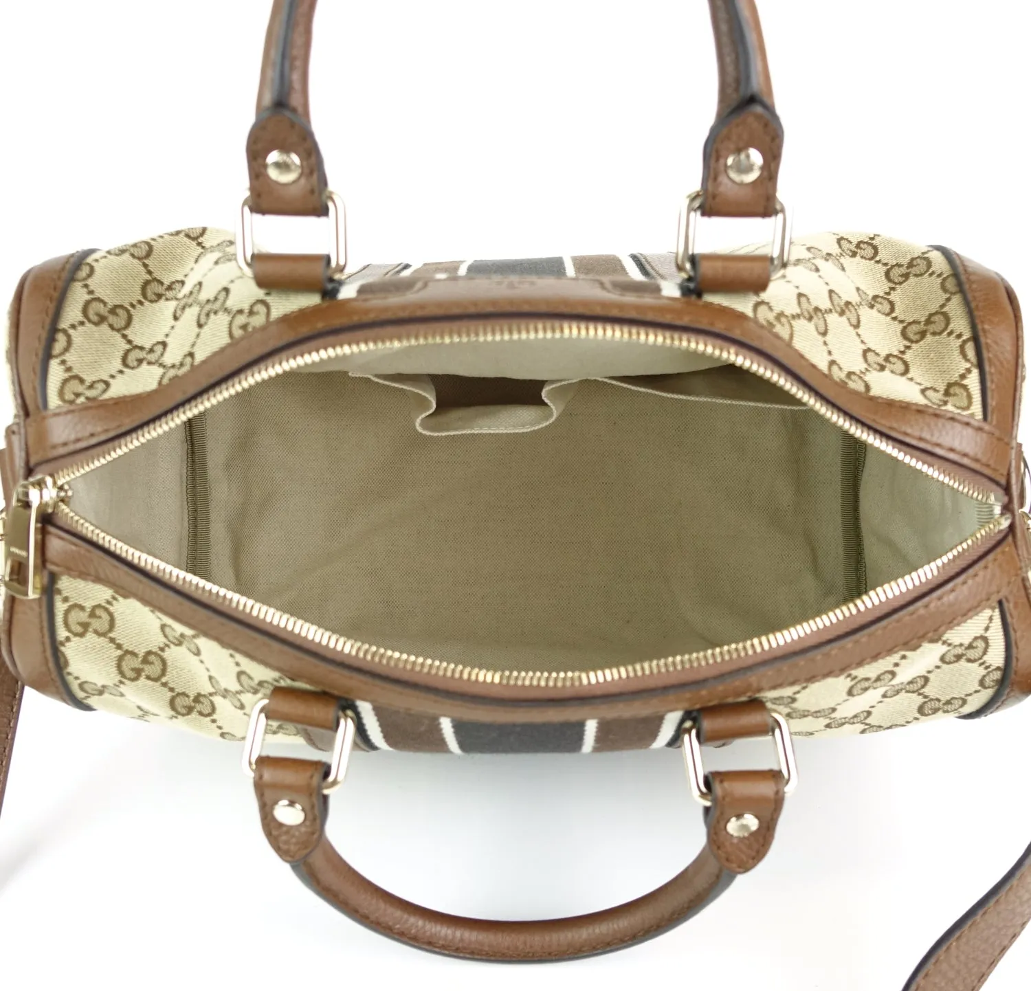 Monogram Canvas Web Boston Bag with Strap