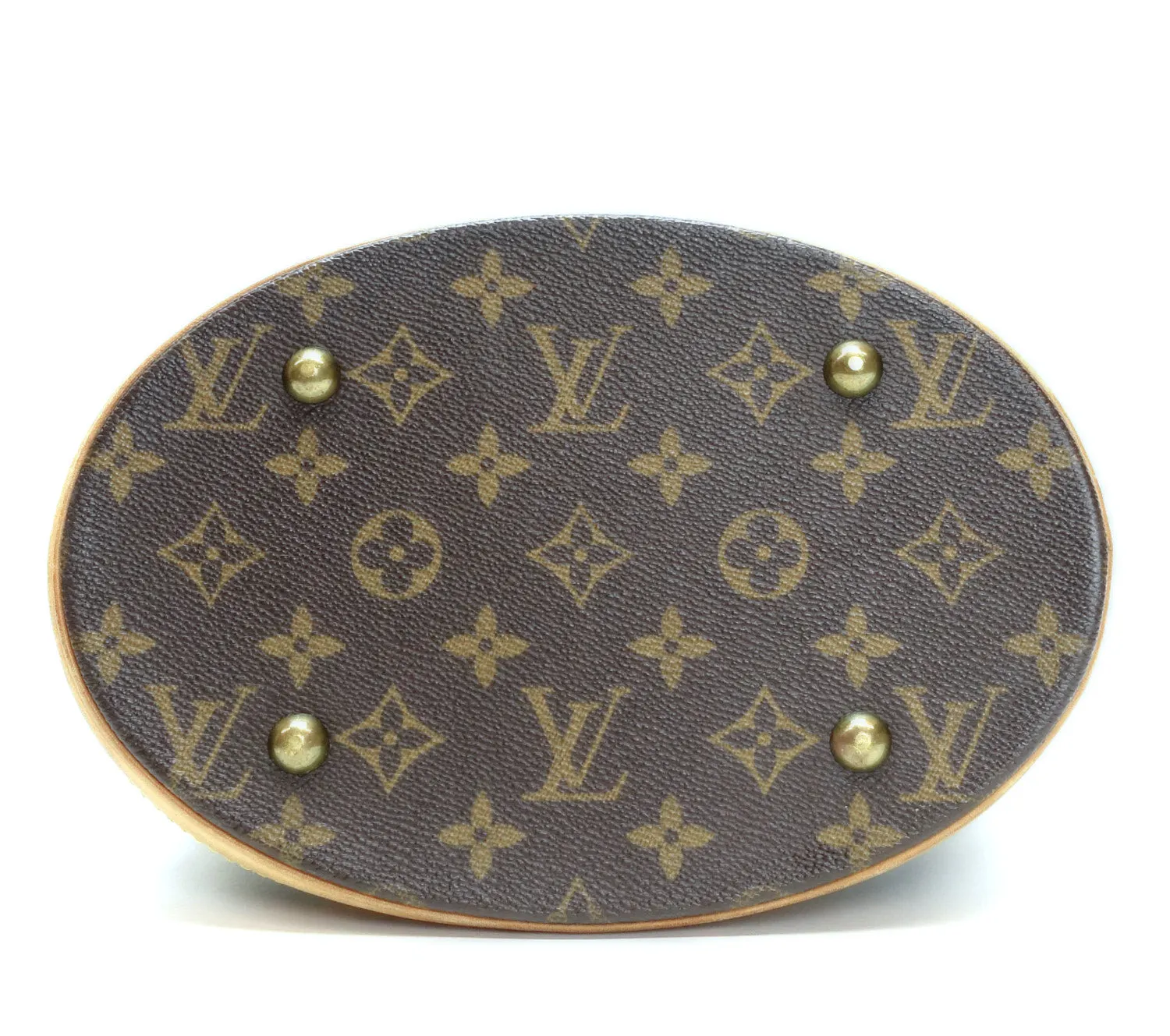 Petit Bucket Monogram Canvas Shoulder Bag with Pochette Bag