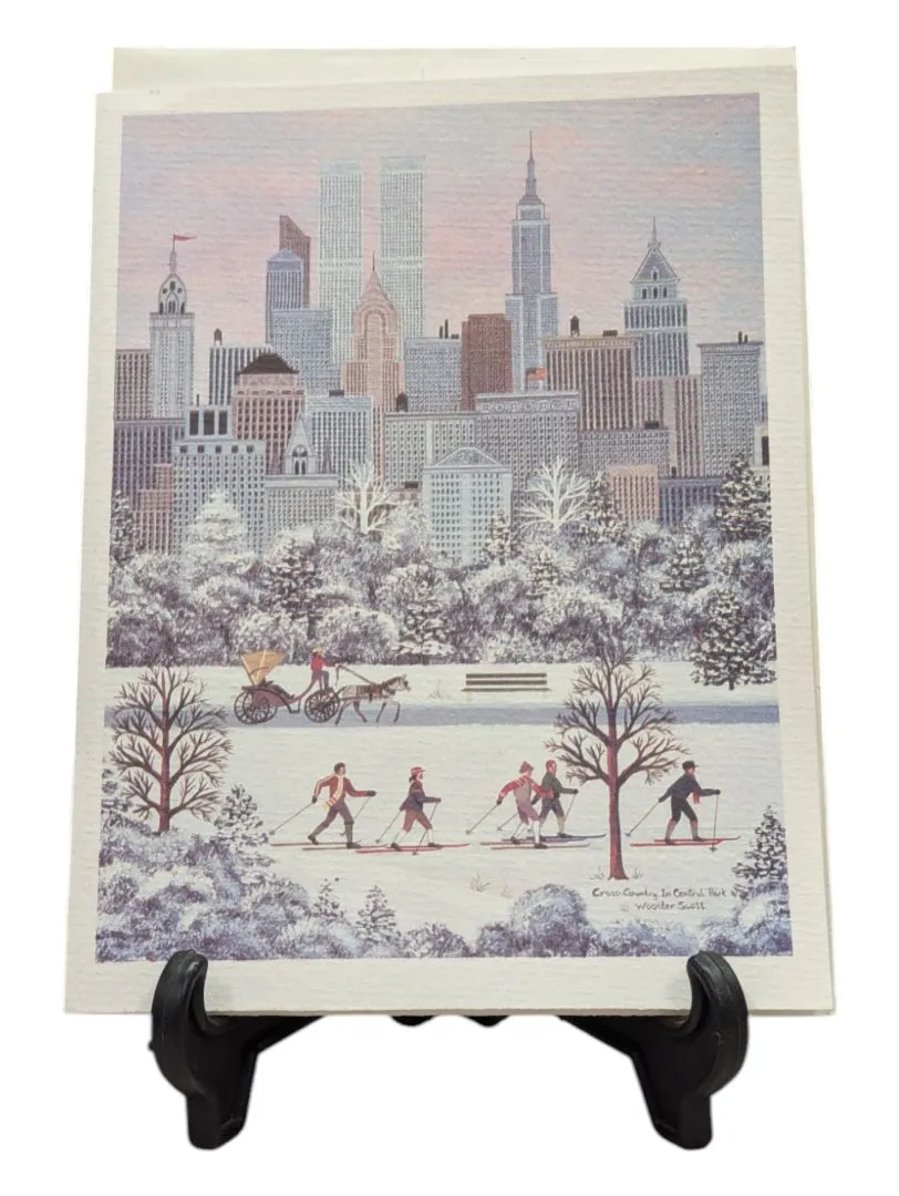 "Cross Country in Central Park" Card