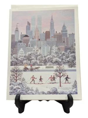 "Cross Country in Central Park" Card