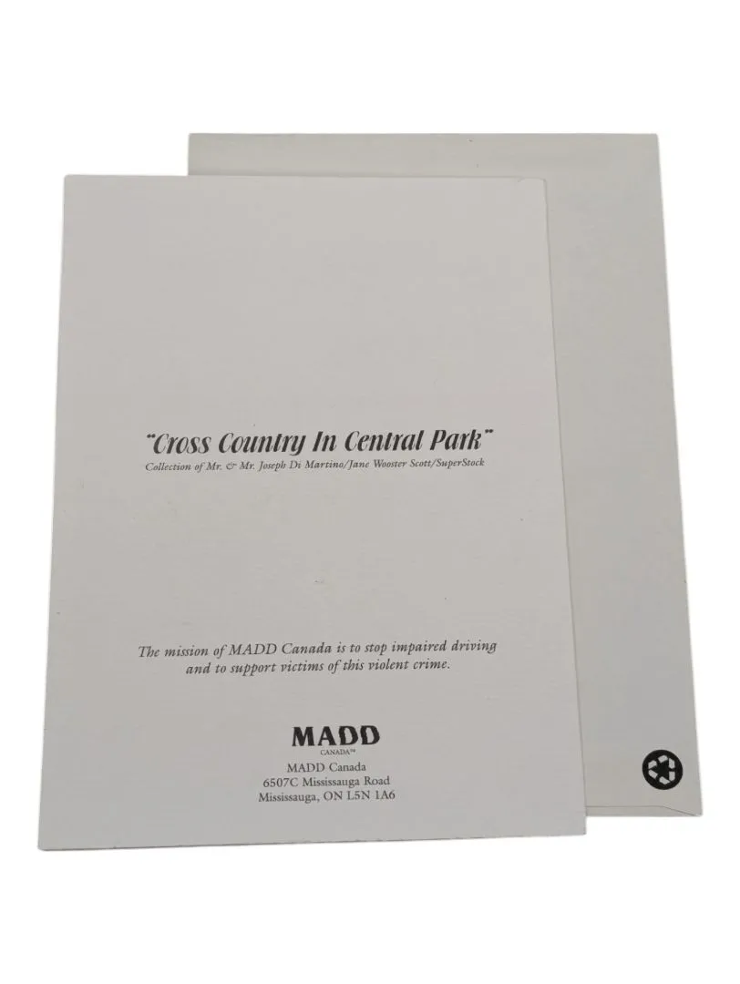 "Cross Country in Central Park" Card