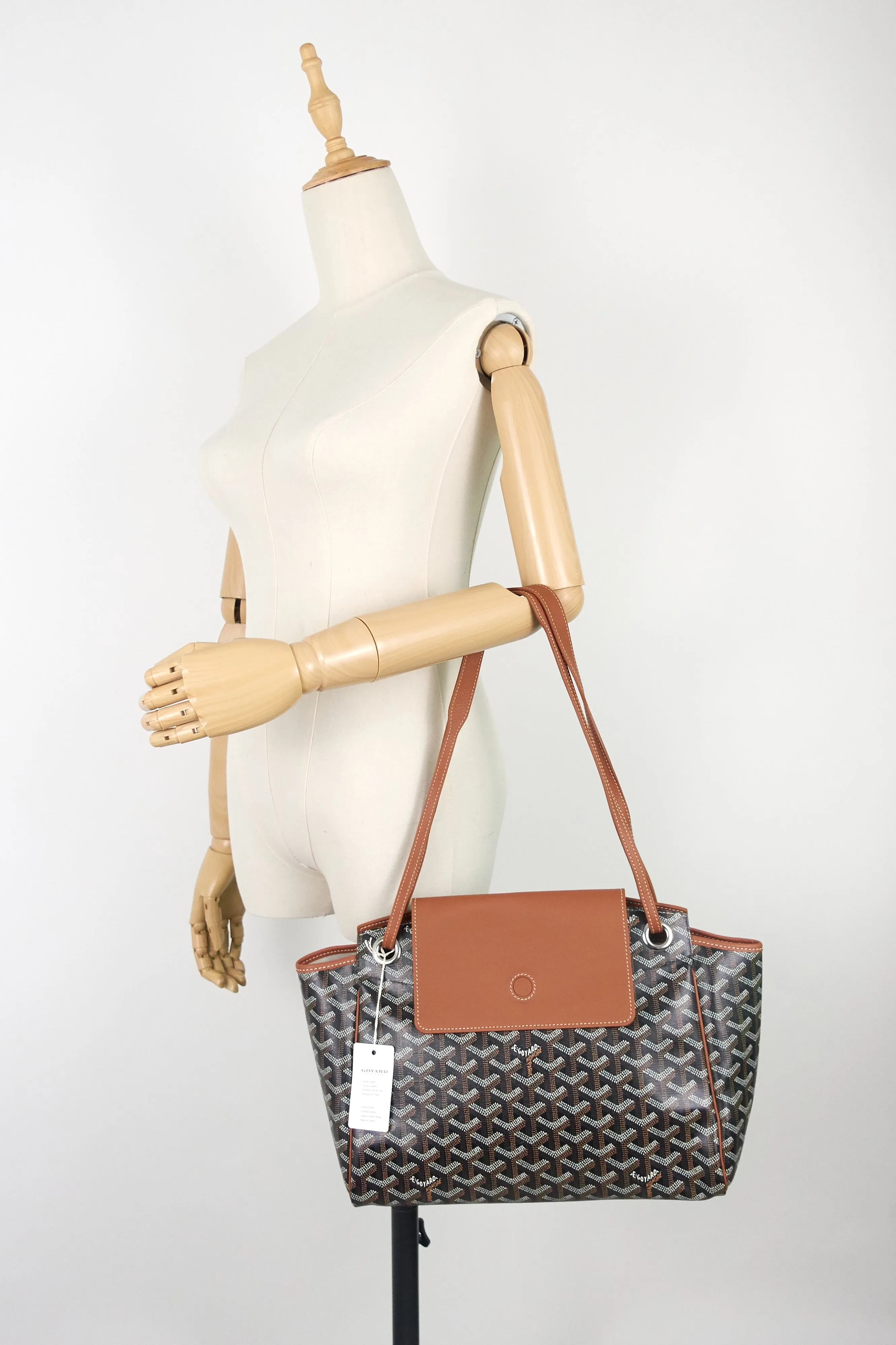 Rouette Goyardine Canvas Soft Tote Bag
