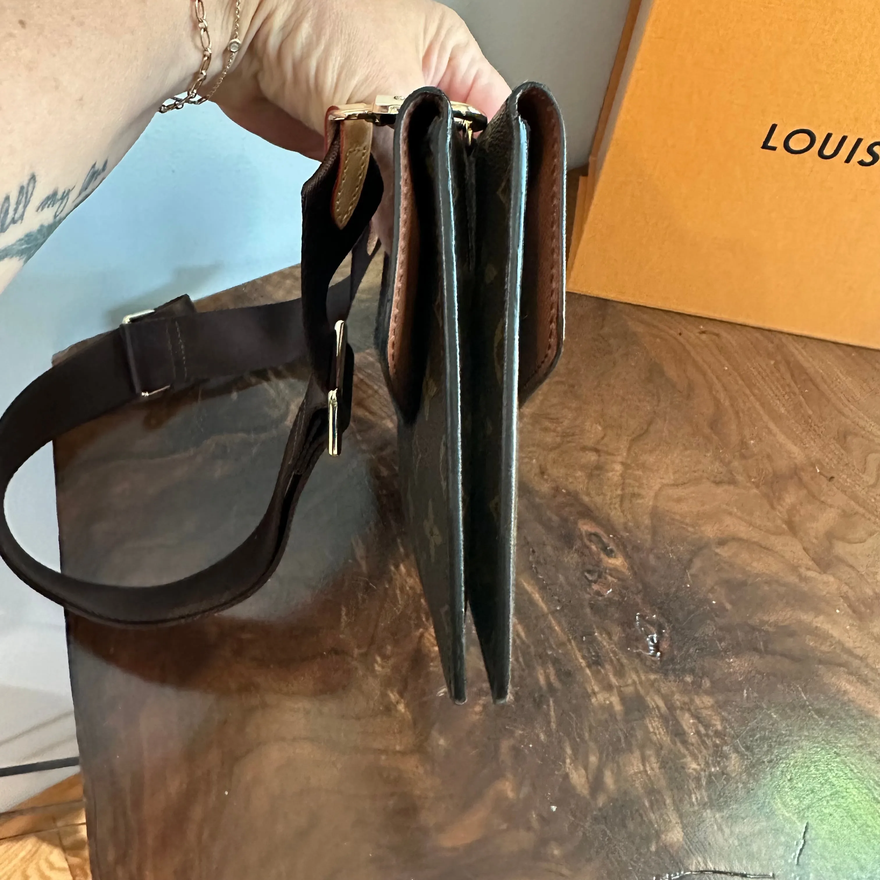 The Pelican Crossbody/Handbag in LV Monogram