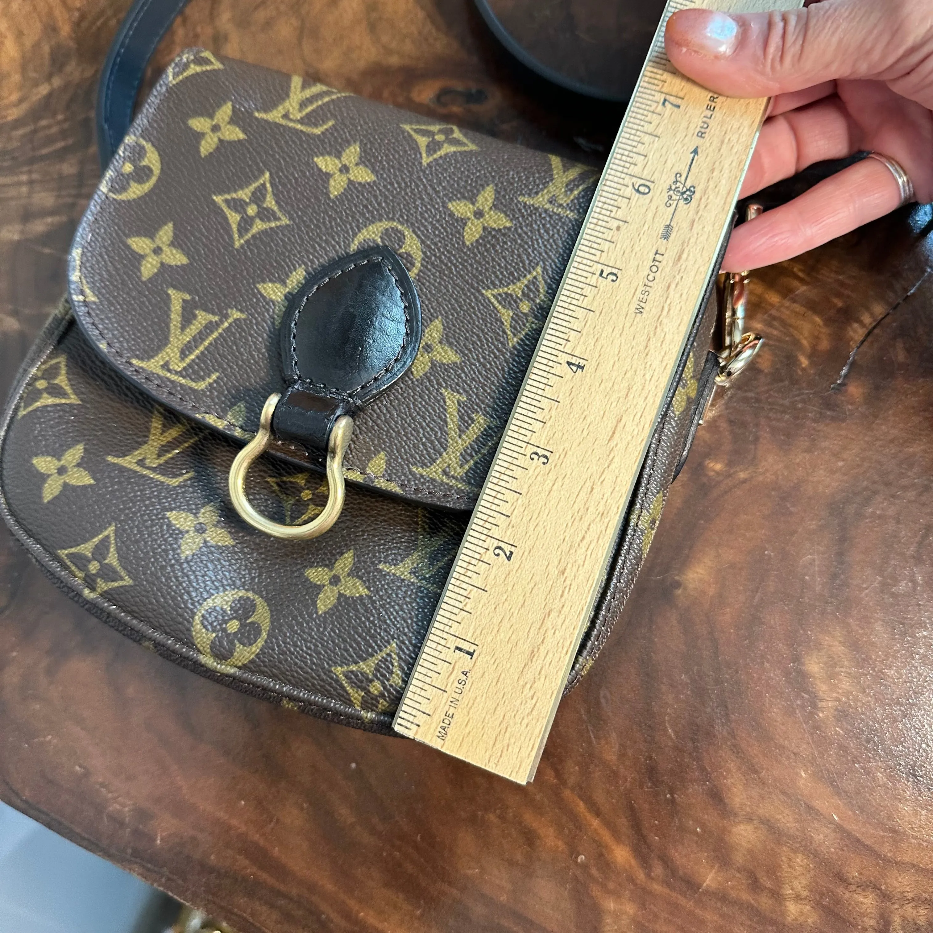 The Swift Crossbody - Vintage Monogram LV in Black