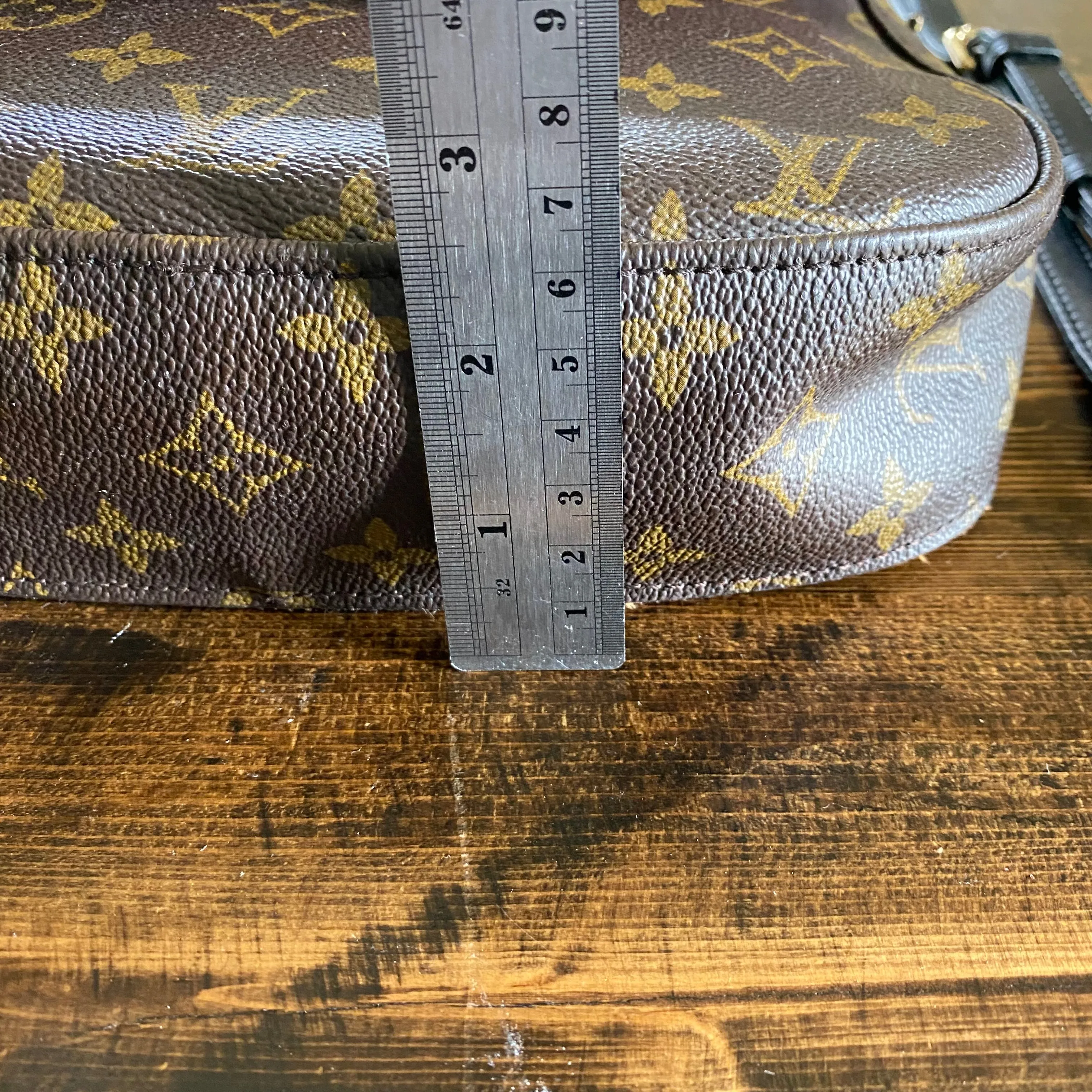 The Swift - Vintage Monogram Black Crossbody (2 straps!)